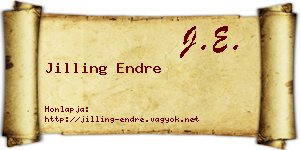 Jilling Endre névjegykártya